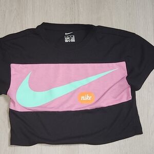 Nike Black Tee with White Swoosh